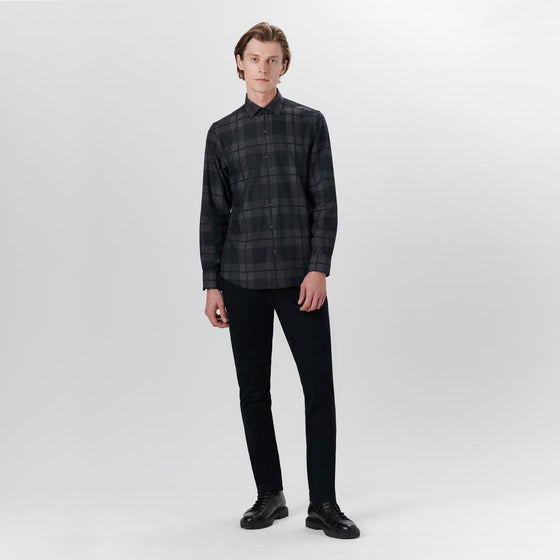 Bugatchi - Chemise manches longues à carreaux coton/viscose - LE CAPITAINE D'A BORD