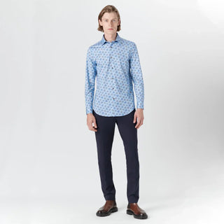 Bugatchi - Chemise manches longues à feuillage OoohCotton® - LE CAPITAINE D'A BORD