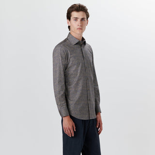 Bugatchi - Chemise manches longues à fleurs OoohCotton® - LE CAPITAINE D'A BORD