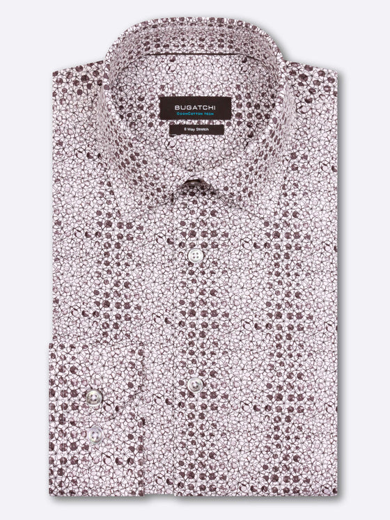 Bugatchi - Chemise manches longues à pois OoohCotton® - LE CAPITAINE D'A BORD