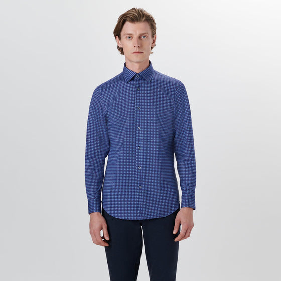 Bugatchi - Chemise manches longues avec étoiles OoohCotton® - LE CAPITAINE D'A BORD