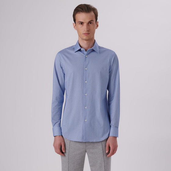 Bugatchi - James - Chemise manches longues à motifs OoohCotton® - LE CAPITAINE D'A BORD