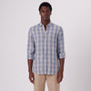 Bugatchi - Karl - Chemise manches longues de lin à carreaux - LE CAPITAINE D'A BORD