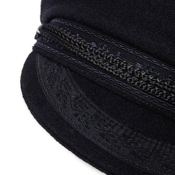 Camaret - Casquette de laine Capitaine (avec galons) - LE CAPITAINE D'A BORD