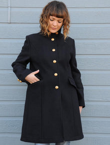  Dalmard Marine - Brighton - Manteau long de laine pour femme - LE CAPITAINE D'A BORD