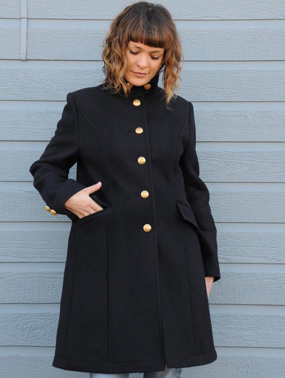 Dalmard Marine - Brighton - Manteau long de laine pour femme - LE CAPITAINE D'A BORD