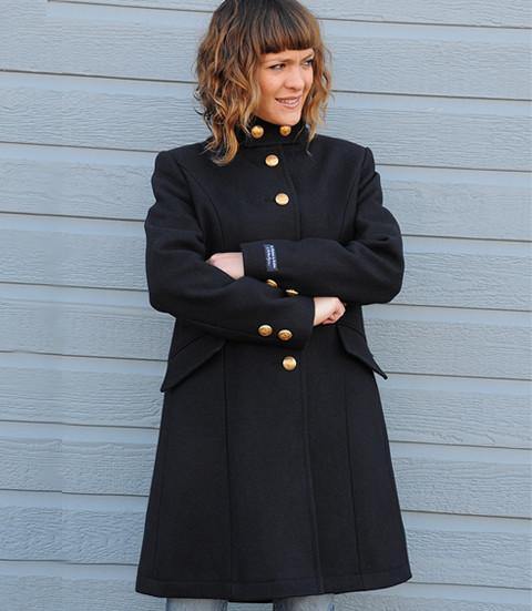 Brighton - Manteau long de laine pour femme - LE CAPITAINE D'A BORD - 1