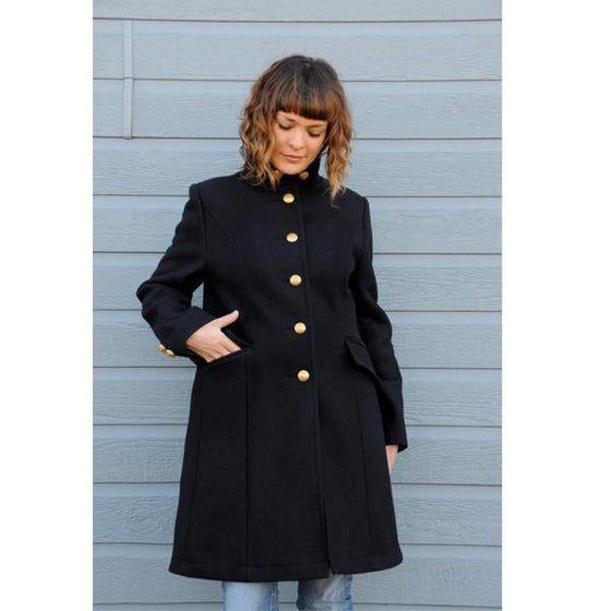 Brighton - Manteau long de laine pour femme - LE CAPITAINE D'A BORD - 2