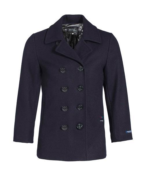 Dalmard Marine - Oklahoma - Caban pour homme de laine - Marine - LE CAPITAINE D'A BORD