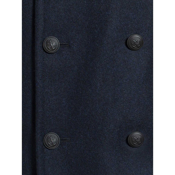 Oslo - Caban pour homme de laine hydrofuge - Marine - LE CAPITAINE D'A BORD - 5