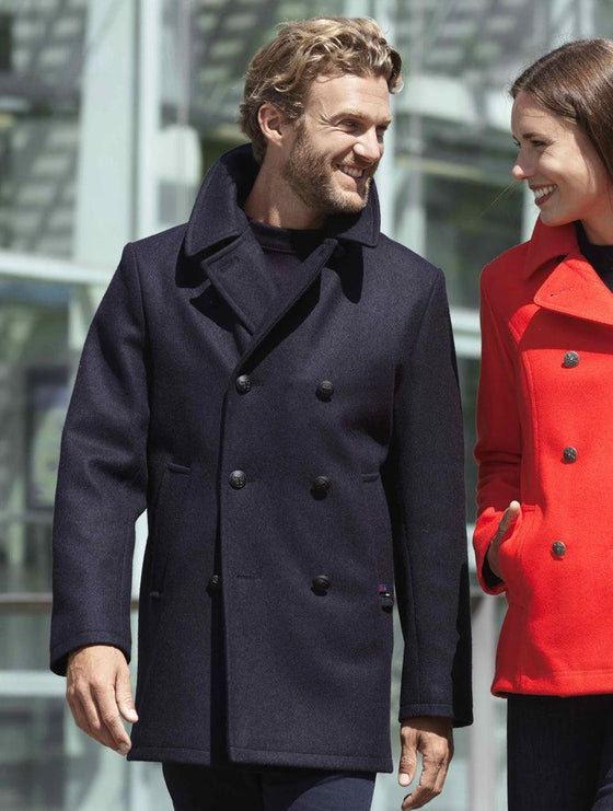 Dalmard Marine - Oslo - Caban de laine pour homme - Marine - LE CAPITAINE D'A BORD