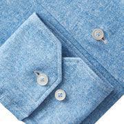 Emanuel Berg - Byron - Chemise manches longues Albini 4Flex - Modern Fit - Bleu azure - LE CAPITAINE D'A BORD