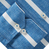 Emanuel Berg - Byron - Chemise manches longues rayée Albini 4Flex - Modern Fit - Bleu - LE CAPITAINE D'A BORD
