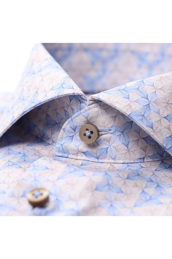 ETERNA 1863 - Chemise manches longues à motifs Modern Fit - LE CAPITAINE D'A BORD