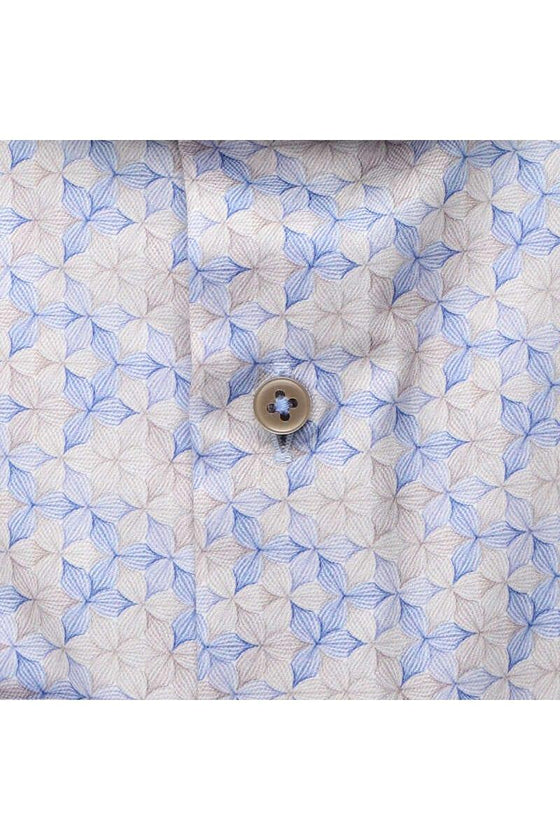 ETERNA 1863 - Chemise manches longues à motifs Modern Fit - LE CAPITAINE D'A BORD