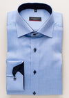 ETERNA - Chemise manches longues Modern Fit - Bleu - LE CAPITAINE D'A BORD