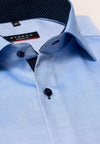 ETERNA - Chemise manches longues Modern Fit - Bleu - LE CAPITAINE D'A BORD