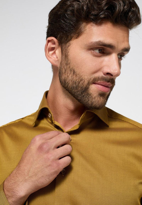 ETERNA - Chemise manches longues texture dobby Modern Fit - LE CAPITAINE D'A BORD