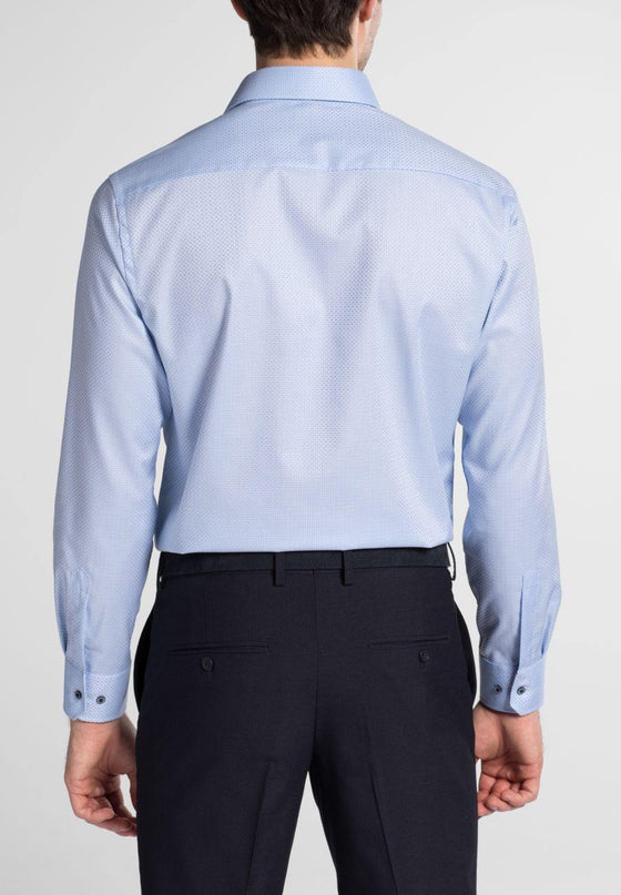 ETERNA - Chemise motifs manches longues Modern Fit - LE CAPITAINE D'A BORD