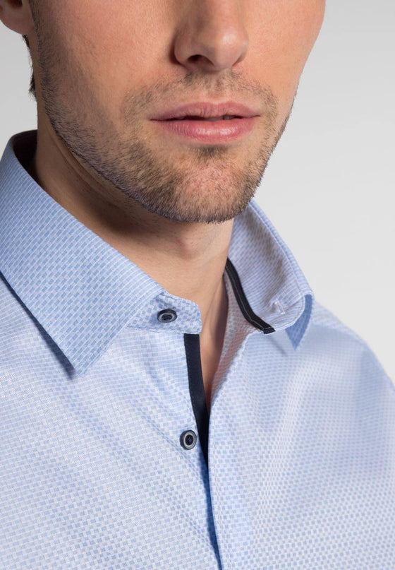 ETERNA - Chemise motifs manches longues Modern Fit - LE CAPITAINE D'A BORD