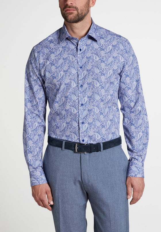 ETERNA - Chemise paisley manches longues Modern Fit - LE CAPITAINE D'A BORD