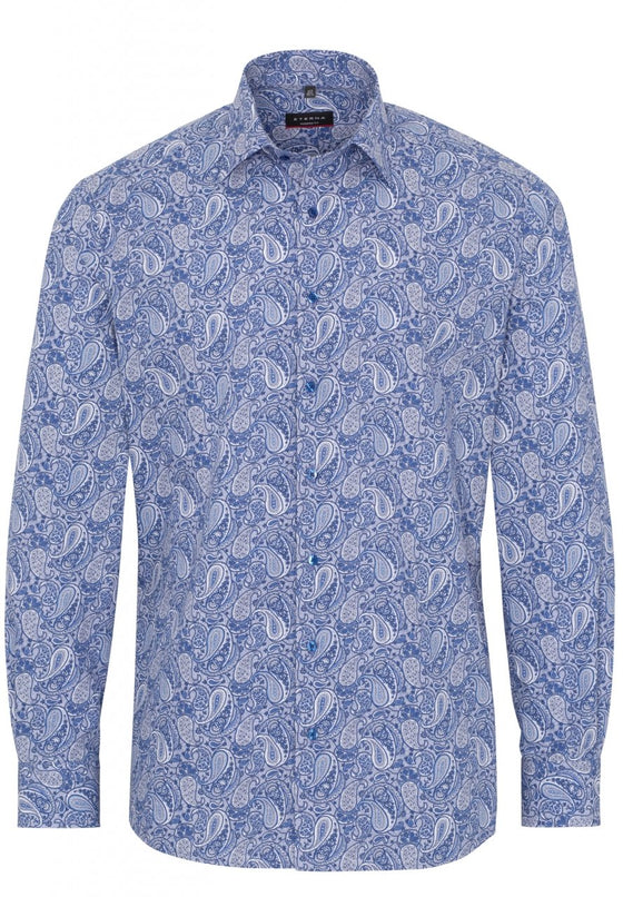 ETERNA - Chemise paisley manches longues Modern Fit - LE CAPITAINE D'A BORD