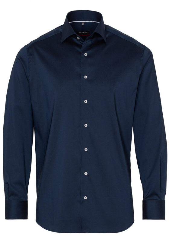 ETERNA - Chemise unie Performance manches longues - Modern Fit - LE CAPITAINE D'A BORD