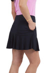 Ibkül - Solid Flounce Skort - 20000 - LE CAPITAINE D'A BORD