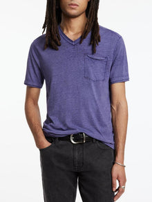  John Varvatos - Davis V-Neck T-Shirt - LE CAPITAINE D'A BORD