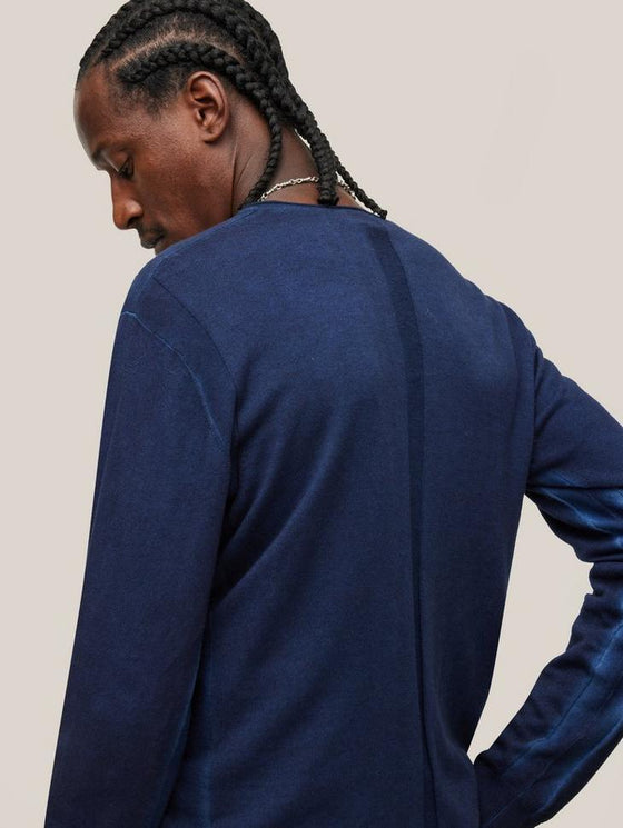 John Varvatos - Drew Chandail Col V de Coton et Soie - LE CAPITAINE D'A BORD