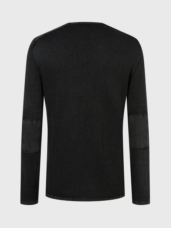 John Varvatos - Walter Chandail Col Rond de Coton Délavé - LE CAPITAINE D'A BORD