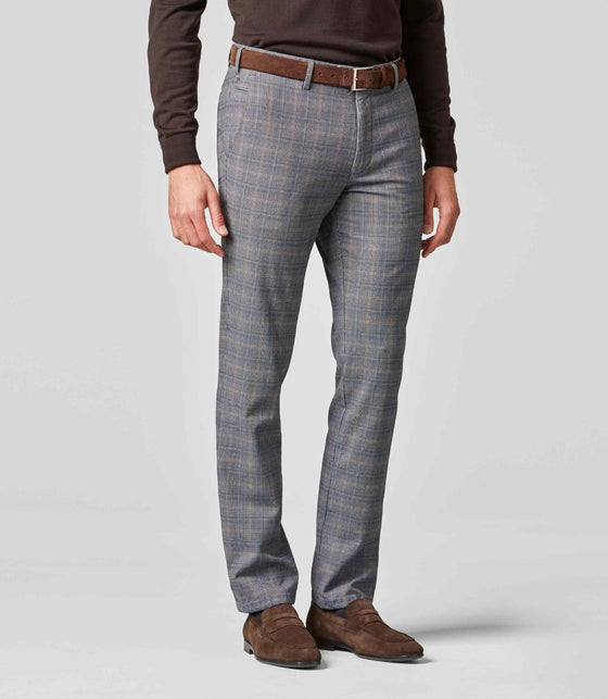 Meyer - Pantalon à carreaux coton exclusive Bonn 8579 - LE CAPITAINE D'A BORD