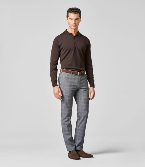 Meyer - Pantalon à carreaux coton exclusive Bonn 8579 - LE CAPITAINE D'A BORD