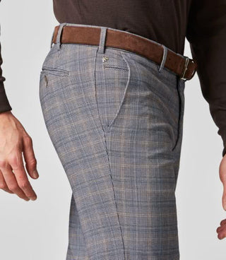 Meyer - Pantalon à carreaux coton exclusive Bonn 8579 - LE CAPITAINE D'A BORD