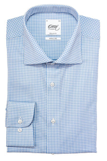  OSCAR OF SWEDEN - Chemise de laine mérinos - Bleu pâle - Regular Fit - LE CAPITAINE D'A BORD