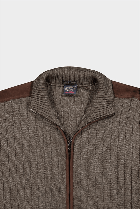Paul & Shark - Cardigan zip de laine et cachemire - LE CAPITAINE D'A BORD