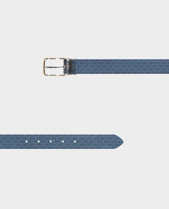 Paul & Shark - Ceinture de cuir reversible petits requins - LE CAPITAINE D'A BORD