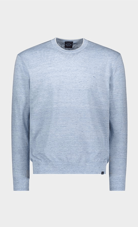 Paul & Shark - Chandail col rond de lin et coton - LE CAPITAINE D'A BORD