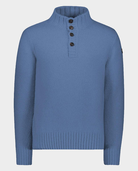 Paul & Shark - Chandail de laine col montant à boutons Fisherman - LE CAPITAINE D'A BORD