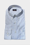 Paul & Shark - Chemise de coton poplin à rayures - LE CAPITAINE D'A BORD