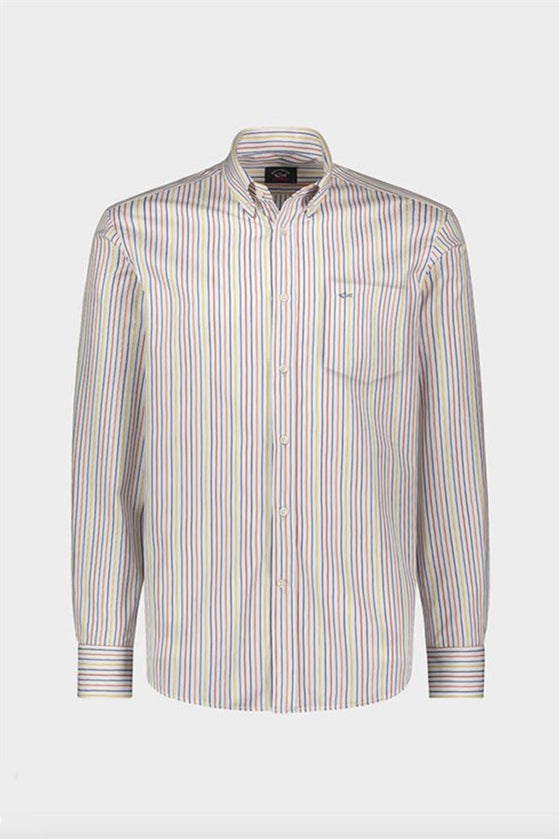 Paul & Shark - Chemise de coton poplin à rayures - LE CAPITAINE D'A BORD
