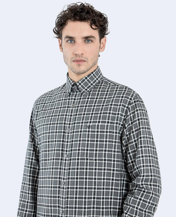 Paul & Shark - Chemise de flanelle de coton à carreaux - LE CAPITAINE D'A BORD