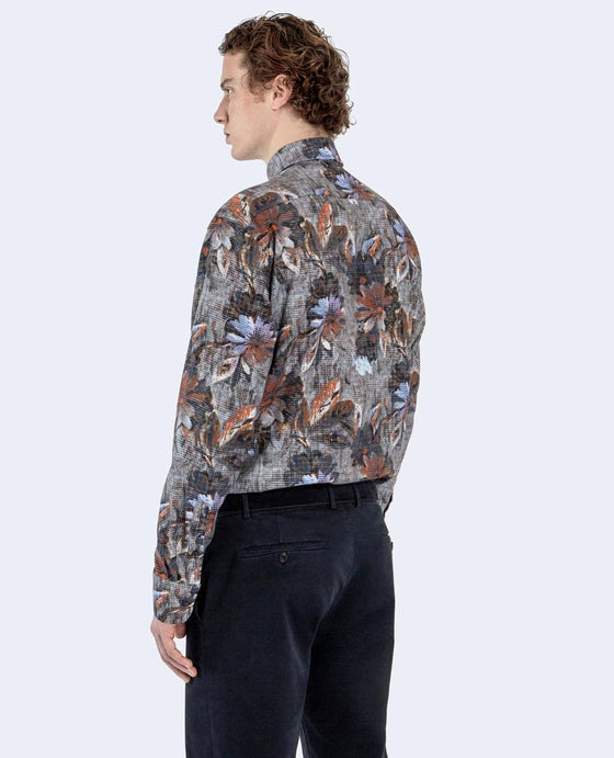 Paul & Shark - Chemise de flanelle de coton florale - LE CAPITAINE D'A BORD