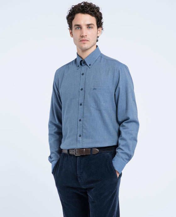 Paul & Shark - Chemise de flanelle pied-de-poule - LE CAPITAINE D'A BORD