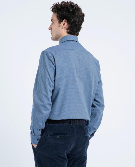 Paul & Shark - Chemise de flanelle pied-de-poule - LE CAPITAINE D'A BORD