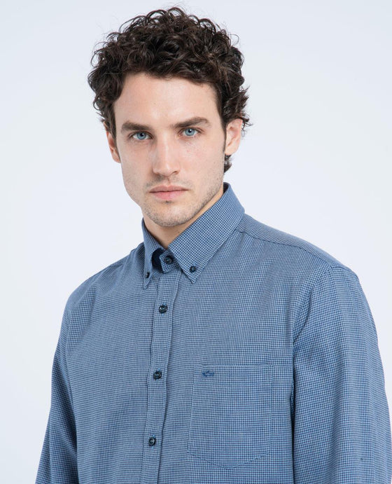 Paul & Shark - Chemise de flanelle pied-de-poule - LE CAPITAINE D'A BORD