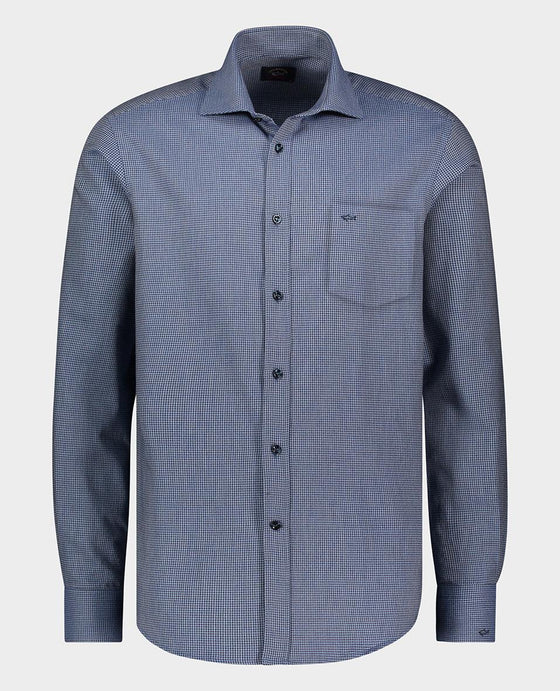 Paul & Shark - Chemise de flanelle pied-de-poule - LE CAPITAINE D'A BORD
