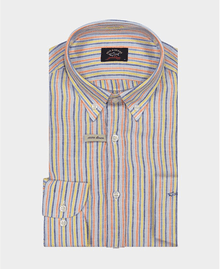 Paul & Shark - Chemise de lin à rayures - LE CAPITAINE D'A BORD