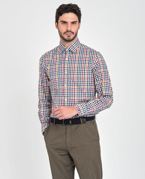 Paul & Shark - Chemise manches longues à carreaux - LE CAPITAINE D'A BORD