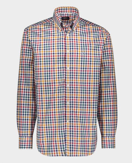 Paul & Shark - Chemise manches longues à carreaux - LE CAPITAINE D'A BORD